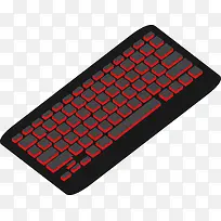 电脑键盘红黑搭配设计图