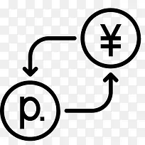 转换货币金融钱卢布以日元货币兑