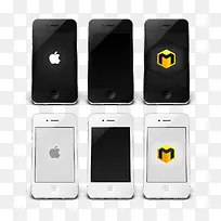 iPhone4手机免抠素材