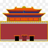 卡通城楼素材