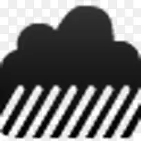 云雨天气气候线框单