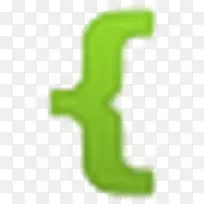 char bracket left icon