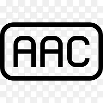 AAC文件圆角矩形概述界面符号图标