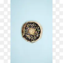 圆形甜甜圈模型海报背景