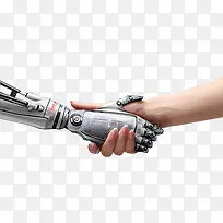 和机器人握手