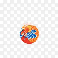卡通盘龙
