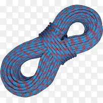 一捆蓝色的户外登山绳