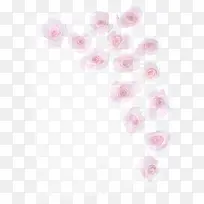 粉色玫瑰浪漫婚礼海报图片