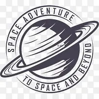 蓝色行星矢量图