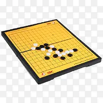 黄色磁力棋盘棋子素材
