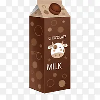矢量手绘巧克力牛奶包装