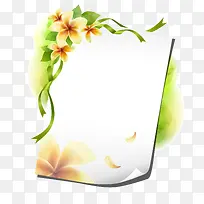 卡通白纸