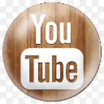 木质网络公司标志图标youtube