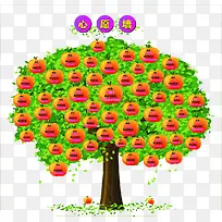 挂满苹果的许愿树