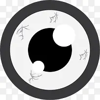 黑色眼疲劳血丝眼睛