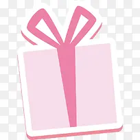 矢量图粉色礼物盒