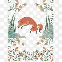 狐狸卡片封面