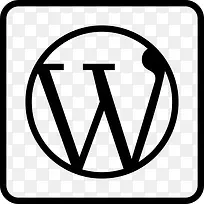 博客杂志标志独立WordPressrcons社会