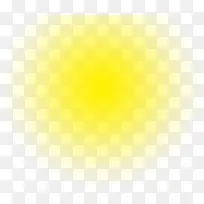 黄色斑点透明特效发光