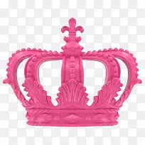 粉色雕刻花纹皇冠