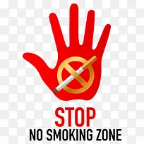停止没有吸烟区象征No-Smo
