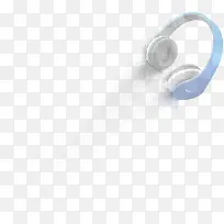 卡通蓝色形状数码产品耳机