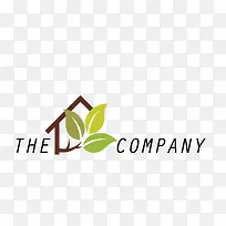 矢量绿色树叶设计logo