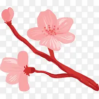 水墨桃花