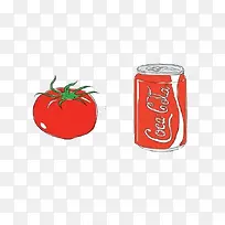 西红柿与可口可乐