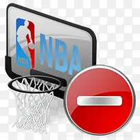 Nba篮球比赛主题图标透明png禁止