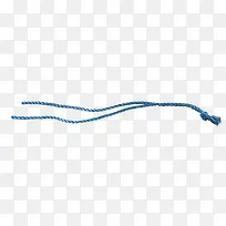蓝色丝带彩带编织绳装饰