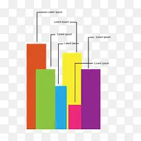 矢量ppt素材商务数据柱形图