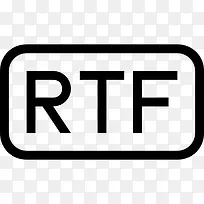 RTF文件圆角矩形概述界面符号图标
