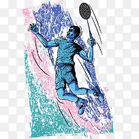 体育项目运动人物插画矢量素材