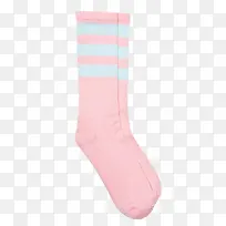 蒸汽波风格粉蓝色长袜