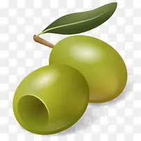 水果橄榄绿色3 d-food-icons