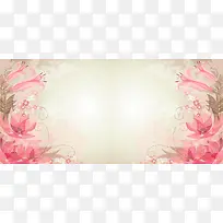 梦幻花朵背景