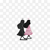 一个女孩和她的影子
