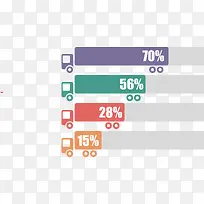 创意货车车厢条形图