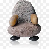 创意石头座椅