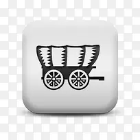 磨砂白广场图标运输旅行运输货车