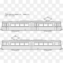 线描火车