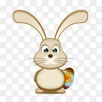 兔子复活节鸡蛋兔子和复活节彩蛋