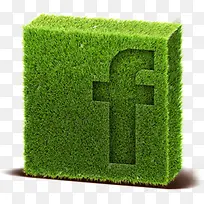 Facebook草草地社会图标