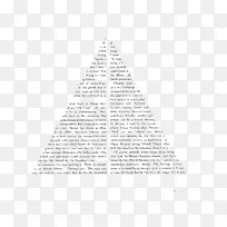 金字塔文字排版