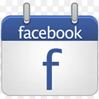 Facebook社交日历图标