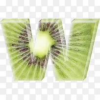 猕猴桃字母w