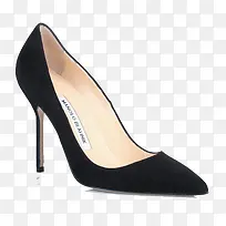 黑色磨砂马诺洛品牌高跟女鞋