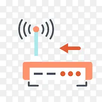 矢量无线信号传输设备素材