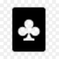 games card clubs icon